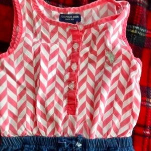 US Polo assoc. 3T little girls jumpsuit